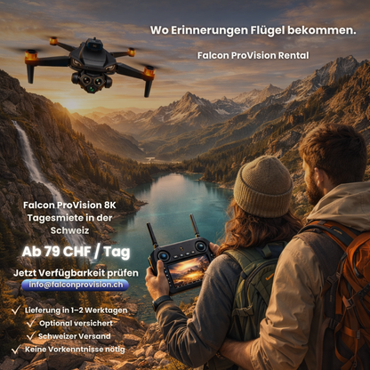 Falcon ProVision Rental - Jetzt bevorzugten Zugang sichern.